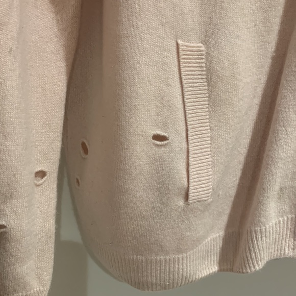 Bubblegum Pink Cashmere Zip-Up Hoodie - Picture 4 of 8